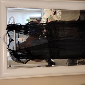 Sheer cover up/cardigan dress